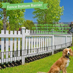 Thrivinest 30 Pack Animal Barrier Fence, No Dig Fence Decorative Fences, Rustproof Metal Small Garden Fence Border for Dogs Rabbits (Black, 30 Pack,30Ft) - Image 3