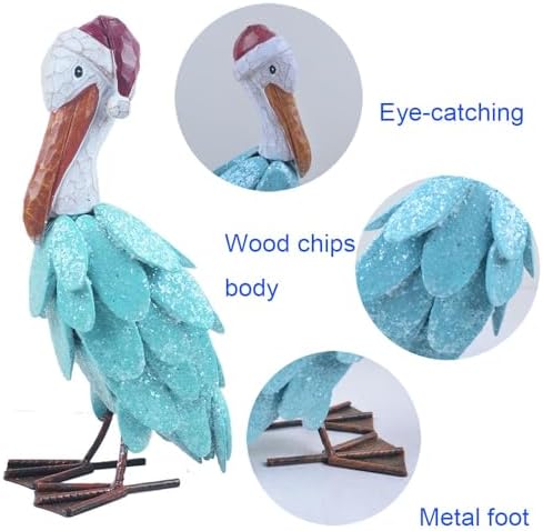 Pelican Statues Christmas Decorate Outdoor Garden Sculptures & Statues for Patio, Pond, Pool, Backyard Decorations - Image 2