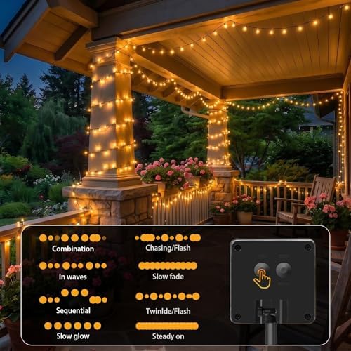 SyouHome Solar String Lights Outdoor, 6 Pack 600 LED Solar Christmas Lights - Image 5