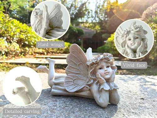 MeritMode Fairy Garden Figurines - Angel Statue with Butterfly - Image 2