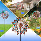 Wind Spinners for Outdoor Yard Decor, 360 Degrees Swivel Large Outdoor Metal Wind Spinner, 76" Wind Sculptures Garden Decor for Patio Lawn Yard - Image 5
