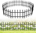 Decorative Metal Garden Fence 11" x 12', Small Fence Border with Stakes by FOREHOGARGARDEN%EF%BC%86HOME
