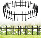 Decorative Metal Garden Fence 11" x 12', Small Fence Border with Stakes by FOREHOGARGARDEN%EF%BC%86HOME