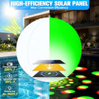 Floating Pool Lights,15" Inflatable Solar Powered Pool Light that Float 2PK - Image 2