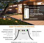CLY Solar Landscape Spotlights, 3 in 1 Solar Lights Outdoor IP66 Waterproof - Image 7