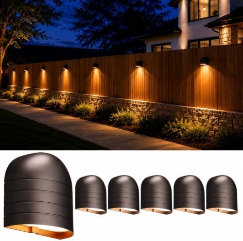 LEONLITE 6-Pack 5CCT Low Voltage LED Deck Lights, 250LM Ultra Bright by LEONLITE