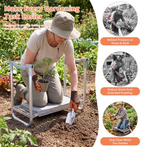 Garden Kneeler and Seat Heavy Duty, Kneeling Bench for Gardening - Image 6