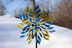 Chalily Meteor Explosion Garden Wind Spinner Outdoor Spinners for yard decoration and sculpture extra large metal spinning kinetic art giant lawn decorations solar wind power sculptures decor no motor - Image 2