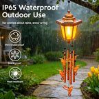 Hummingbird Solar Wind Chimes for Outside, Birthday Gifts for Mom Women Grandma Mother's Day Memorial, 34-Inch Windchimes with Wind Spinner, Outdoor Hanging Solar Lights Waterproof Yard Garden Decor - Image 5