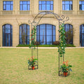 Steel Garden Arch, 7'1" High x 5'1" Wide, Garden Arbor for Various Climbing Plant, Outdoor Garden Lawn Backyard by BetterGarden