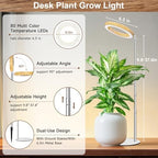 Aokrean Grow Light, Full Spectrum 6.3in Halo Plant Light for Indoor Growing - Image 5