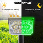 Halloween Solar Spot Lights Outdoor, Green Solar Spotlights with IP65 Waterproof 20 LEDs Landscape Lighting for Garden Path Yard Christmas St. Patrick's Day Decor 8 Pack - Image 3