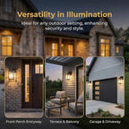 2 Pack Bronze Porch Light, Rust-Resistant Outdoor Wall Light - Image 7