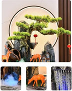 Cascading Rock Outdoor Water Fountain Rockery Water Fountain Decoration, Outdoor Fountain Decoration, Floor Fountain Decoration for a Calming in Outdoor(L) - Image 3