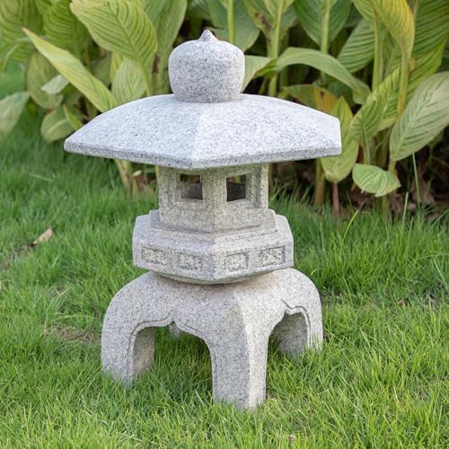 Natural Granite Japanese Garden Decorations - Pagoda Lanterns and Statues by Unknown