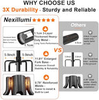 4 Pack String Light Poles for Outside, Upgraded Heavy-Duty Metal Light Poles for Outdoor String Lights with Fork, Adjustable Lighting Accessories for Patio Decor Backyard Pergola Garden Decorations - Image 2