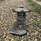 OLOMA Detailed Ranki Japanese Pagoda Concrete Garden Statue Stone Pagoda Asian Ornament Zen Outdoor Handcrafted Garden Decor Patio Lawn Outdoor Landscaping Accent - Image 2