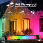 50W 2.4G Remote Control RGB Wall Washer Light, RGB Light bar with Remote Control & APP Control, for Birthday Party, Garden Lighting, Wall Display, Hotel, Building, Commercial Lighting - Image 6