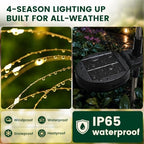 SOLPEX Solar Garden Lights Outdoor, 8 Pack Firework Lights, Warm White - Image 7