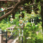 AIPRIDY DIY Crystal Beaded Fairy Wand Garden Stakes Kit, Colorful Decorative Wands with Assembly Guide, 12 or 10 Inch Threaded Rods,Outdoor Garden Decoration Set (390, Rainbow+Mixed Top) - Image 6