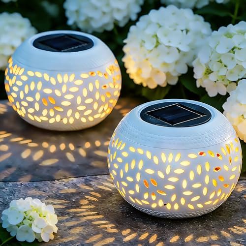 JMEXSUSS Solar Lanterns Outdoor Waterproof, Decorative Lantern Outdoor by JMEXSUSS