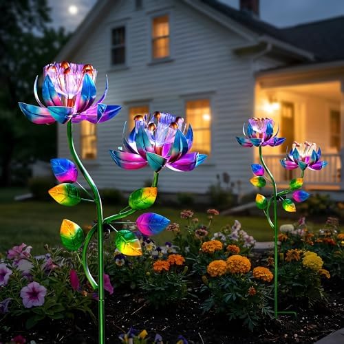 Solar Wind Spinner Outdoor 2-in-1 Garden Decor with LED Lights - Image 6