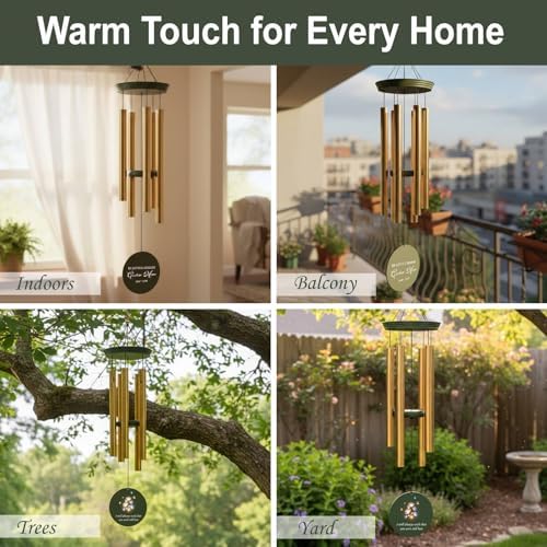 Personalized 30/36" Memorial Wind Chimes for Outside, Sympathy Gifts Wind Chime for Loss of Loved One, Beautiful Decor with Deep Tone, Ideal for Funeral, Remembrance & Bereavement, Produced in Texas - Image 6