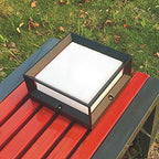 Strong Durable Ip54 European Waterproof Landscape Column Lamp Traditional Exterior Patio Lawn Street Lamp E27 Outdoor Retro Minimalist Black Crylic Lampshade Table Lamp P(12.5 * 8.5Cm) - Image 3