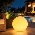 10-in Solar Globe Light, Solar Garden Ball Light Outdoor w/Remote, 16 RGB Color 4 Modes Glowing Ball, Waterproof Smart Light Sensor Control Outdoor Orb Lamp w/Ground Stake for Pathway Patio Yard Party by KEROVI