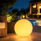 10-in Solar Globe Light, Solar Garden Ball Light Outdoor w/Remote, 16 RGB Color 4 Modes Glowing Ball, Waterproof Smart Light Sensor Control Outdoor Orb Lamp w/Ground Stake for Pathway Patio Yard Party by KEROVI