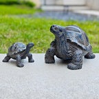 2 Pcs Turtle Outdoor Statue, Tortoise Garden Figurine, Resin Garden Turtles Outdoor Decor for Patio, Lawn, Yard, Pond, Housewarming Mom Gifts - Image 6