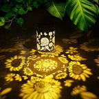 Solar Outdoor Lanterns, 4pack Sunflower Garden Decor LED Light Hanging Sunflower Birthday Gifts for Women Mom Grandma (Sunflower 4pack) - Image 2