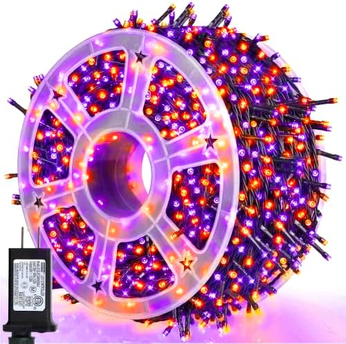weillsnow 500 LED Halloween Lights Outdoor,164 FT Twinkle Lights Waterproof by weillsnow