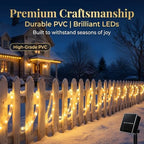 Solar Rope Lights Outdoor Waterproof 2 Pack, 66ft 200 LED Warm White String Lights with 8 Modes, Flexible Clear Tube Fairy Lights Auto On/Off for Garden Patio Fence - Image 2