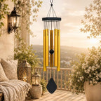 YATSKIA Large Aluminum Wind Chimes for Outside Clearance 24" Gold - Image 7