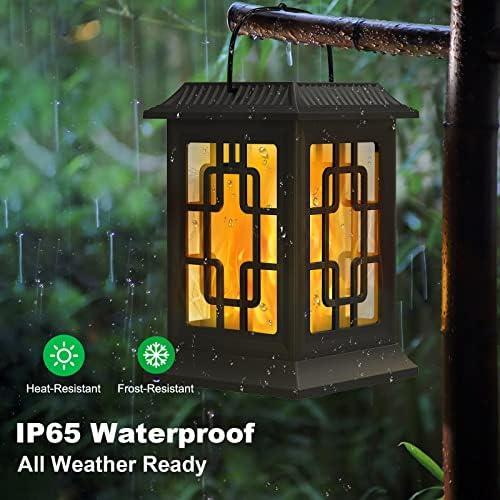 Solar Lanterns Outdoor Waterproof, Hanging Solar Lights 4 Pack - Image 4