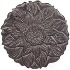 Sungmor Vintage Cast Iron Lotus Stepping Stone, Dark Brown by Sungmor