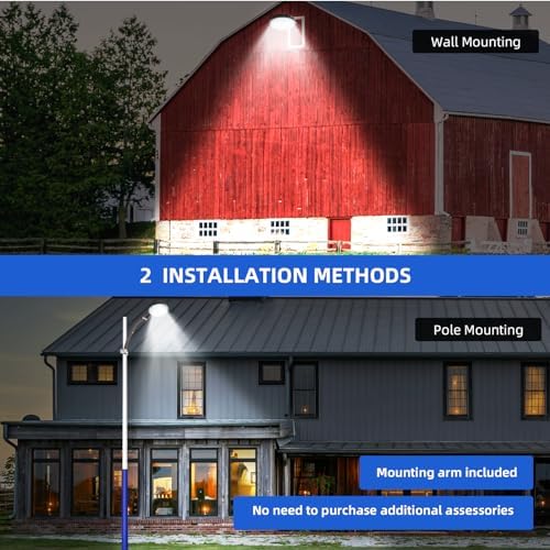 Dusk to Dawn 70W LED Barn Light with Mount Arm 5000K 10500Lm ETL Listed - Image 3