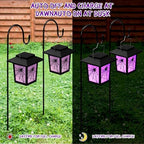 4 Pack Halloween Solar Lights 4.7 Inch Spider Purple Solar Pathway Lights - Image 4