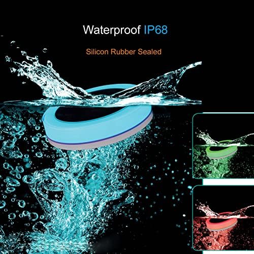 Waterproof IP68 Remote Colorful Changing 1000mAh RGB Solar Floating Pool Lights Waterproof Pond Light Colorful LED Night Lights for Garden Swimming Pool Fountain Pool Decor Led Light - Image 6