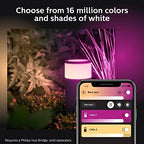 Philips Hue Calla Outdoor Smart Pathway Light, 3 Pack, White & Color Ambiance Walkway LED Lights, Weatherproof Low Voltage Lighting, Requires Bridge and Power Supply, Control with App and Voice - Image 5