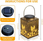2 Pack Bronze Solar Lights Outdoor Waterproof Decorative - Gifts for Women Mom Grandma, Hummingbird Garden Decor for Yard, Patio,Backyard, Porch , Garden (Hummingbird) - Image 4
