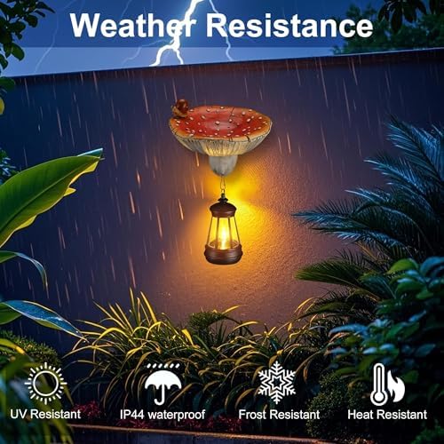 Etlemonde Solar Mushroom Statue, Garden Decor - Image 6