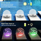 8Pcs 14 Inch Solar Powered Floating Pool Lights,RGB LED Glow in The Dark Pool Ball That Float,IP68 Waterproof for Christmas Decorations Gift Ornaments - Image 5