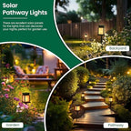 GIGALUMI Solar Lanterns Outdoor Waterproof, 4 Pack Hanging Solar Lanterns - Image 6