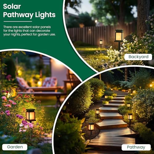 GIGALUMI Solar Lanterns Outdoor Waterproof, 4 Pack Hanging Solar Lanterns - Image 6
