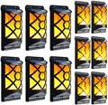 Solar Flame Lights Outdoor, LazyBuddy Flickering Flames Solar Wall Light, Fire Effect 66 LED Auto On/Off Solar Powered Wall Mounted Landscape Decor Lighting Torch Lamp for Fence, Patio, Deck by LazyBuddy