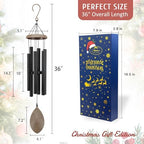 Wind Chimes for Outside, All Metal Tuned Wind Chime Outdoors, Sympathy & Memorial Wind Chimes for Mom Dad, Leaf Design, Box Included - Image 7