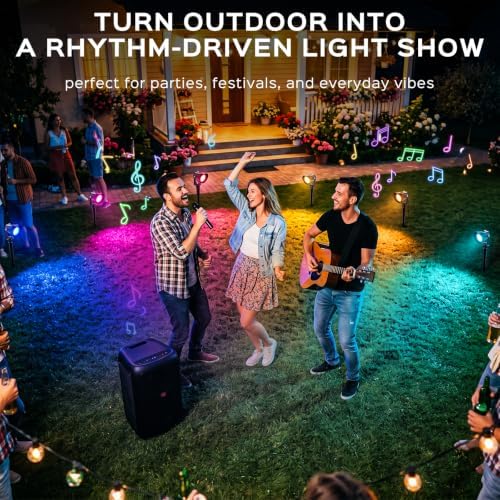 T-SUN Spot Lights Outdoor, Smart RGBW LED Landscape Spotlights 2 Pack - Image 2