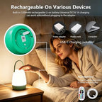 2-Pack Rechargeable Outdoor Table lamp with Handle,RGB and Remote - Image 6